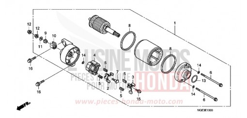 MOTEUR DE DEMARRAGE VFR1200FDB de 2011